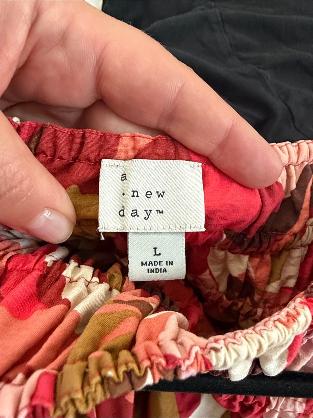 a new day Red Floral Smocked Maxi Dress - Picture 7 of 8